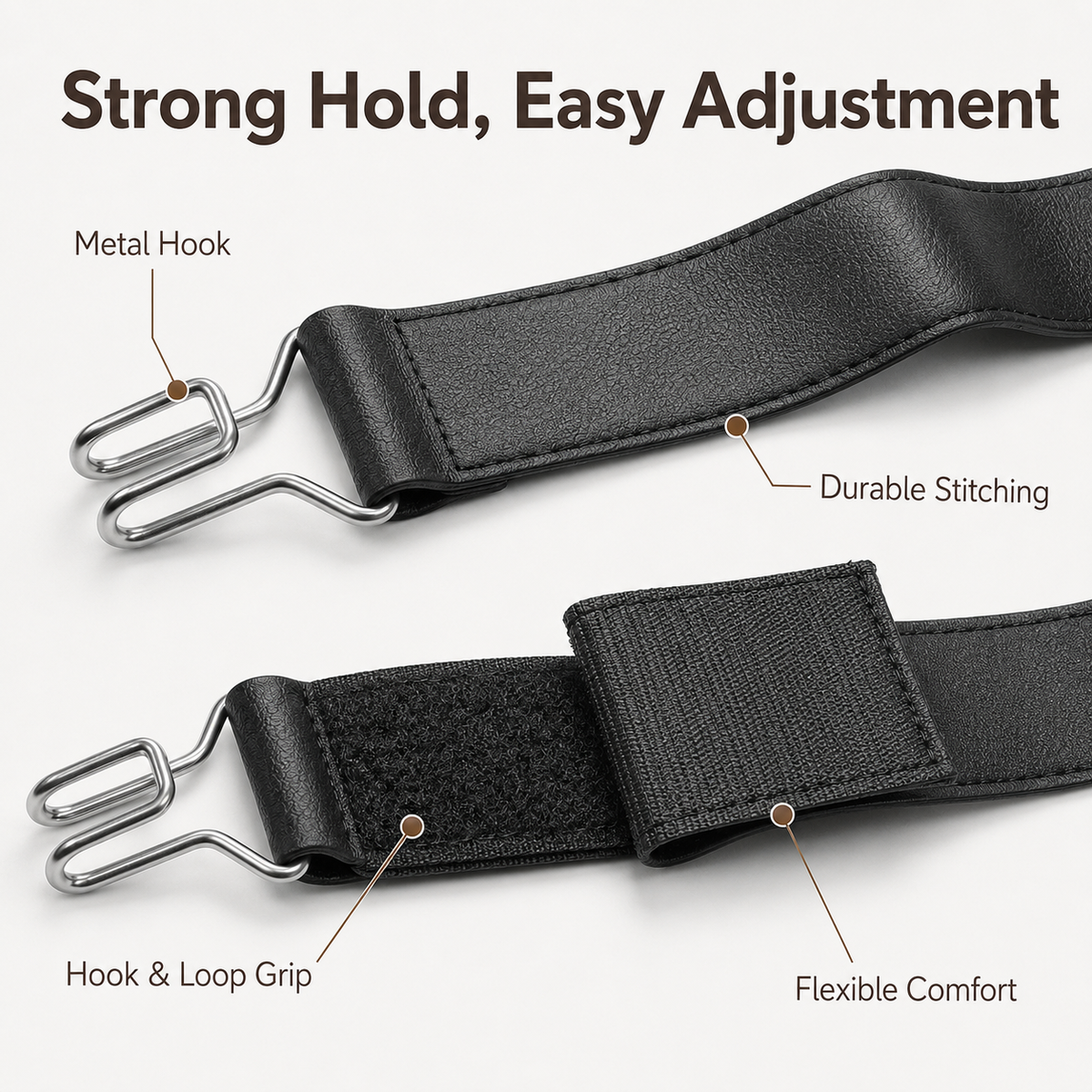 Premium Elastic Waist Buckle (1 Pair - 2 Pieces)