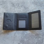 Tri-Fold Slim MagSafe Leather Wallet With Stand