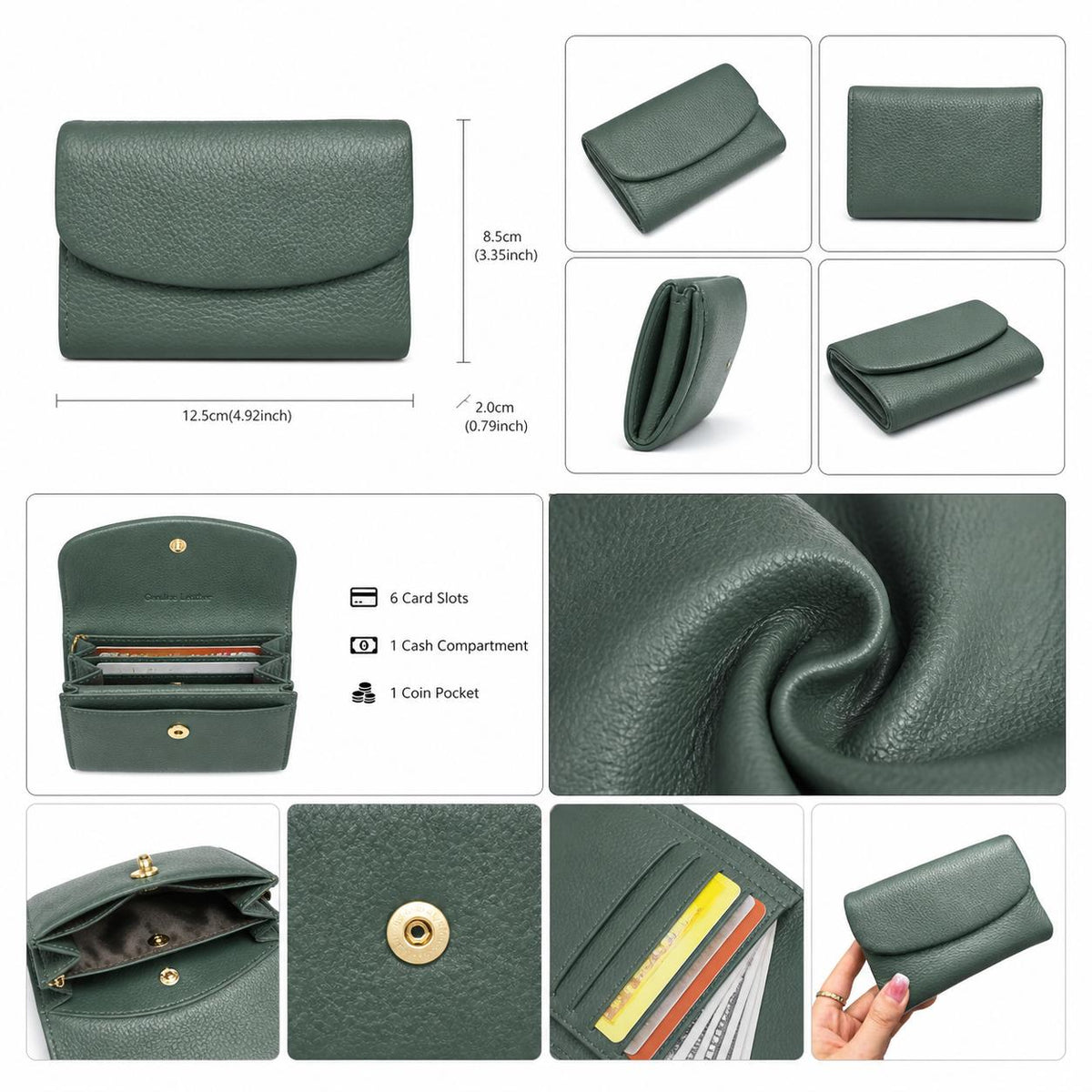 Premium Soft Leather Mini Wallet – Compact & Stylish Card Holder