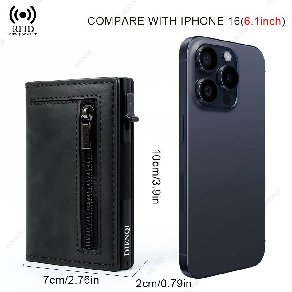 Pop Up Minimalist Wallet Cardholder Wallets for Men