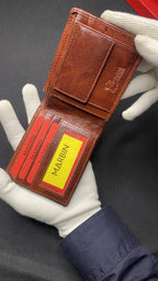 Marbin Men's Wallet – Stylish Genuine Leather Wallet with Card Holder & Compartments