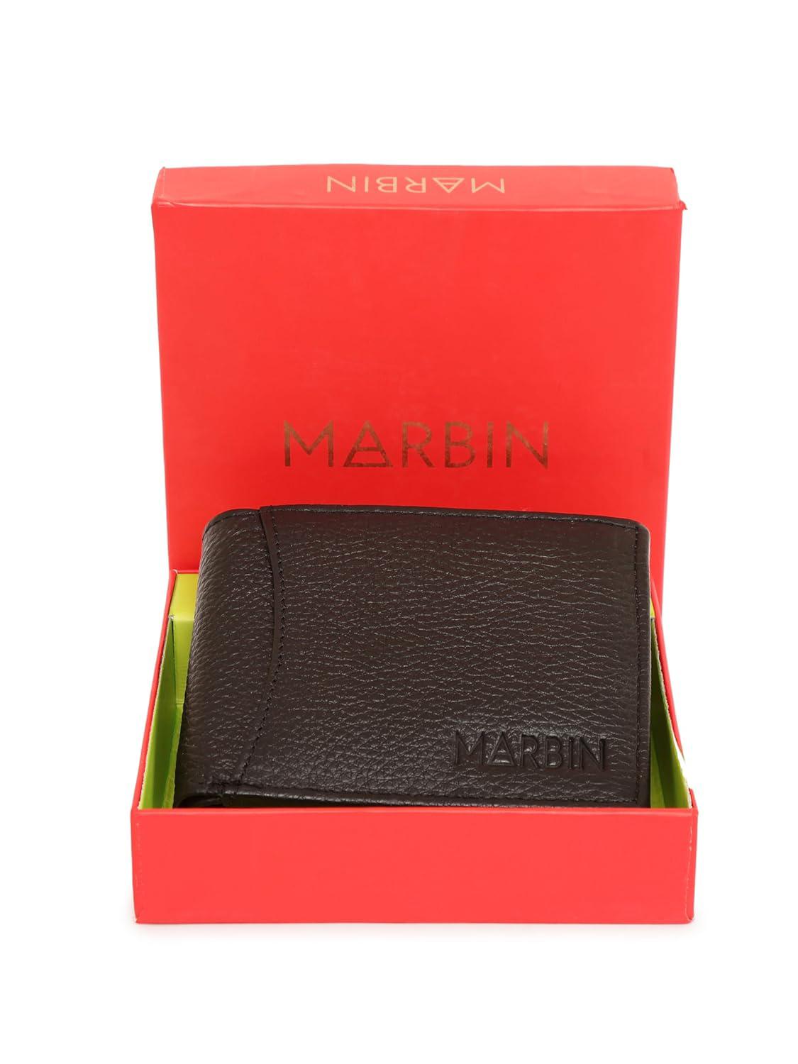 Marbin Men's Wallet – Stylish Genuine Leather Wallet with Card Holder & Compartments