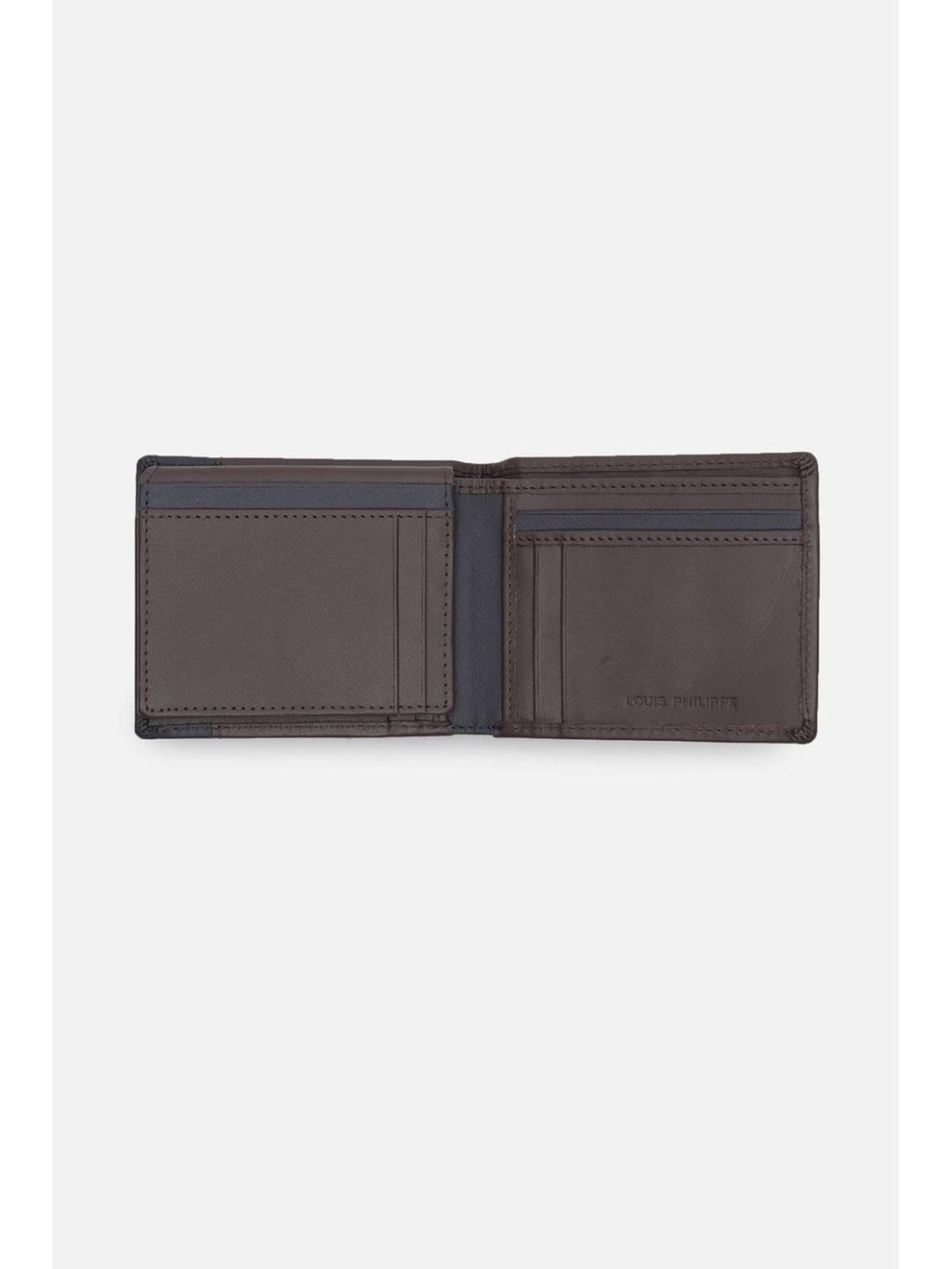 Louis Philippe  Men Brown Colorblock Leather Wallet  (Free Size)