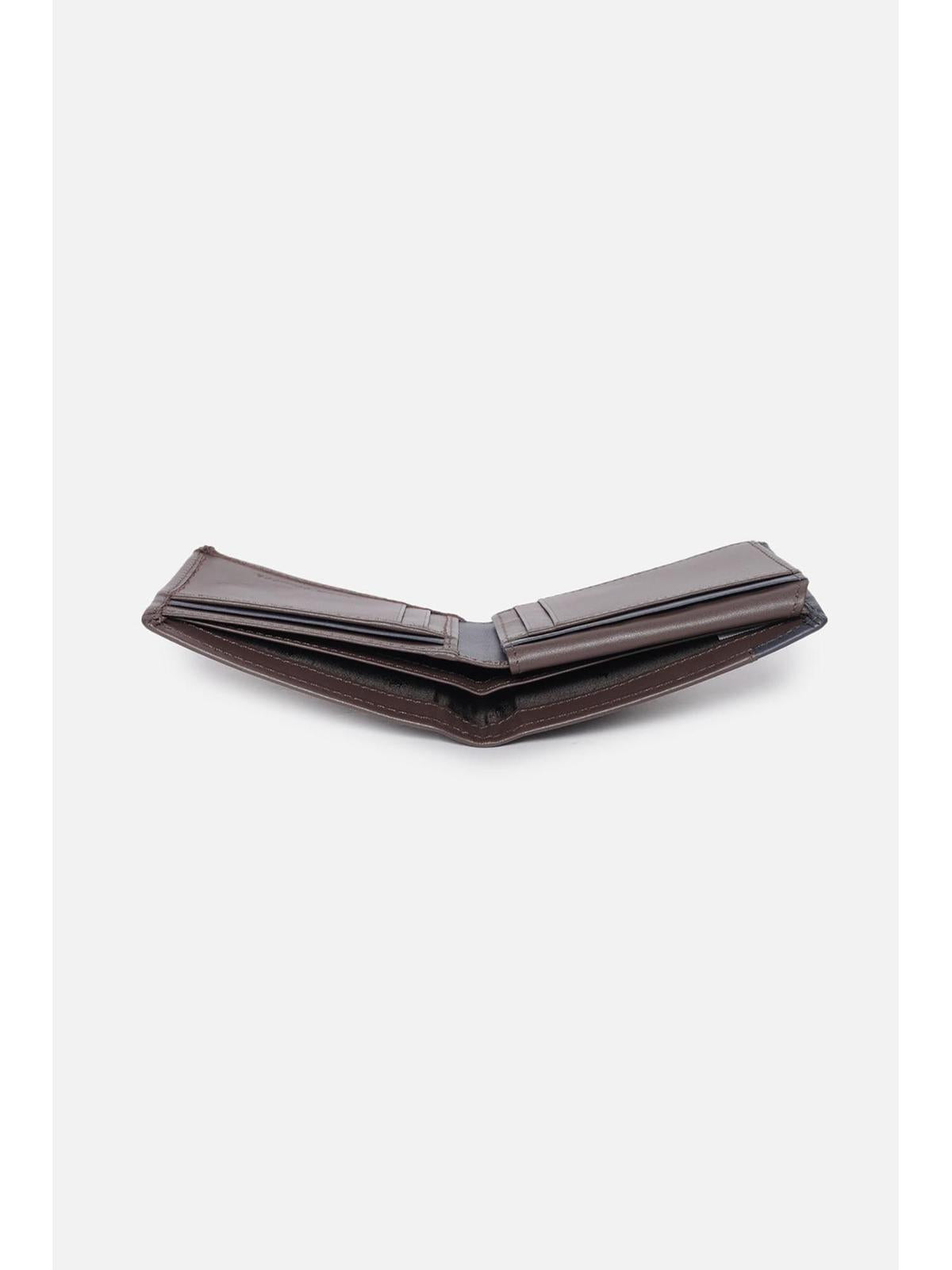 Louis Philippe  Men Brown Colorblock Leather Wallet  (Free Size)