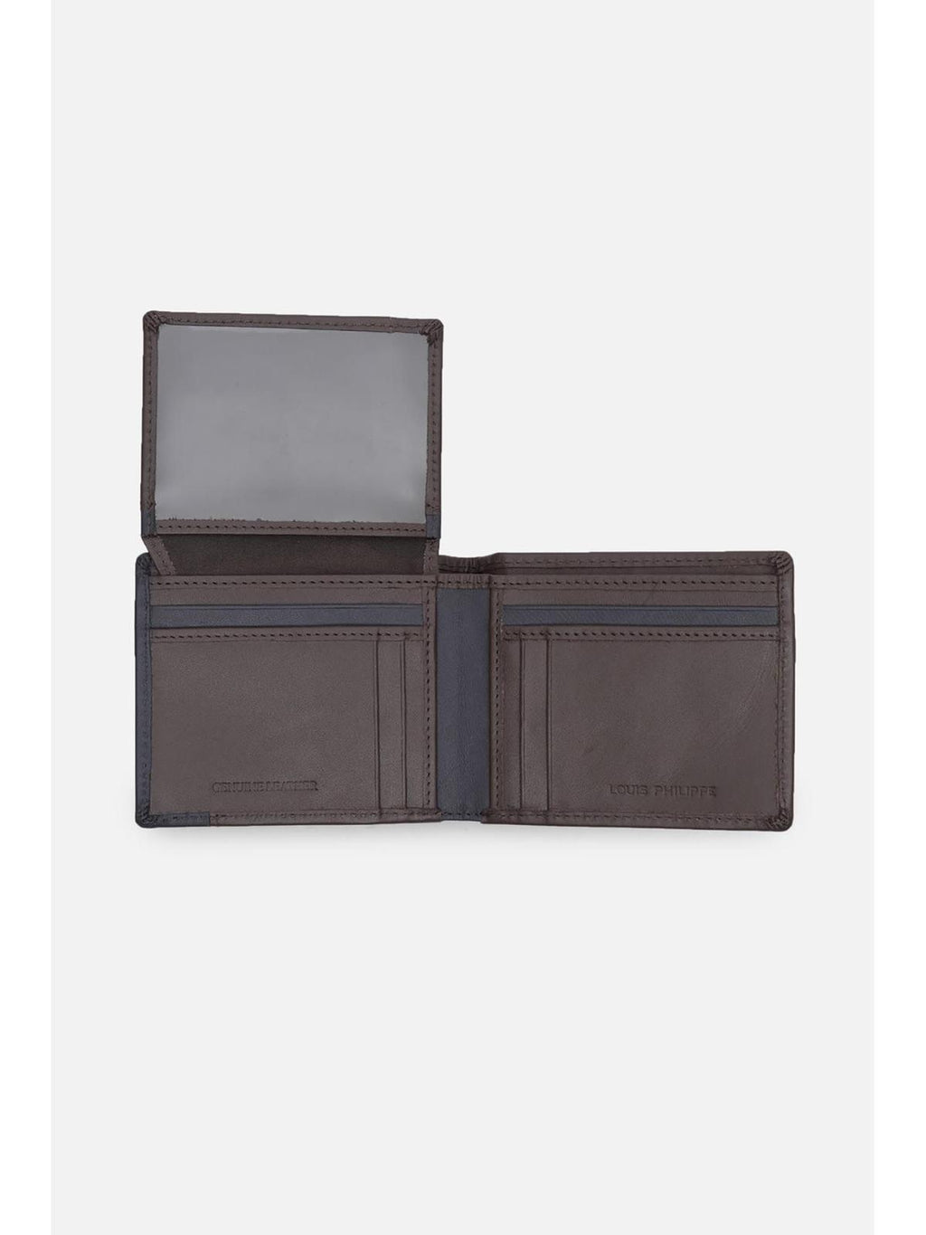 Louis Philippe  Men Brown Colorblock Leather Wallet  (Free Size)