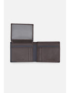 Louis Philippe  Men Brown Colorblock Leather Wallet  (Free Size)