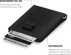 Smart AirTag Leather Wallet for Men – Slim RFID Blocking Card Holder with Tracker Slot
