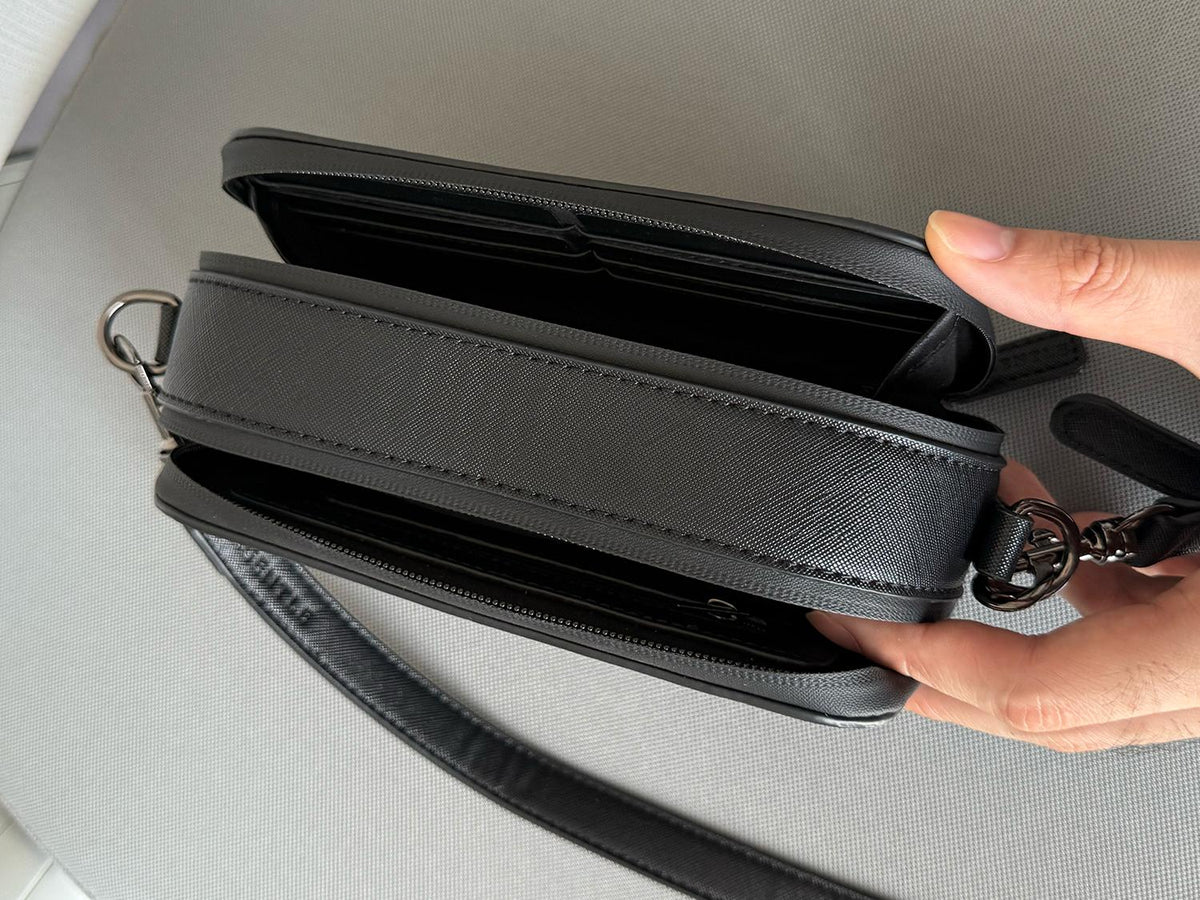 MCR Compact GEN IV - Microfiber Edition Cross Body Bag(Black)