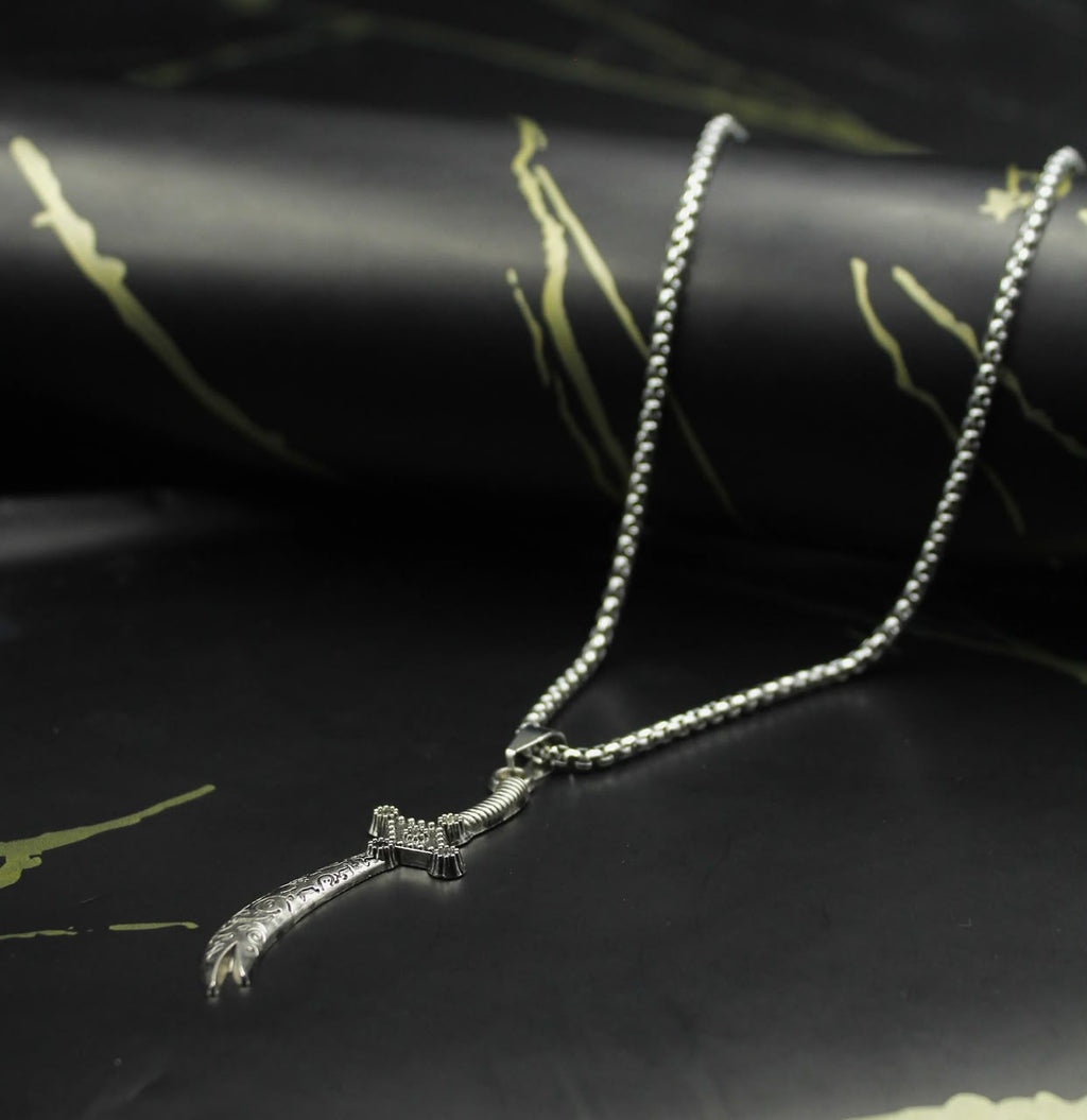 Premium Zulfiqar Sword Pendant Chain