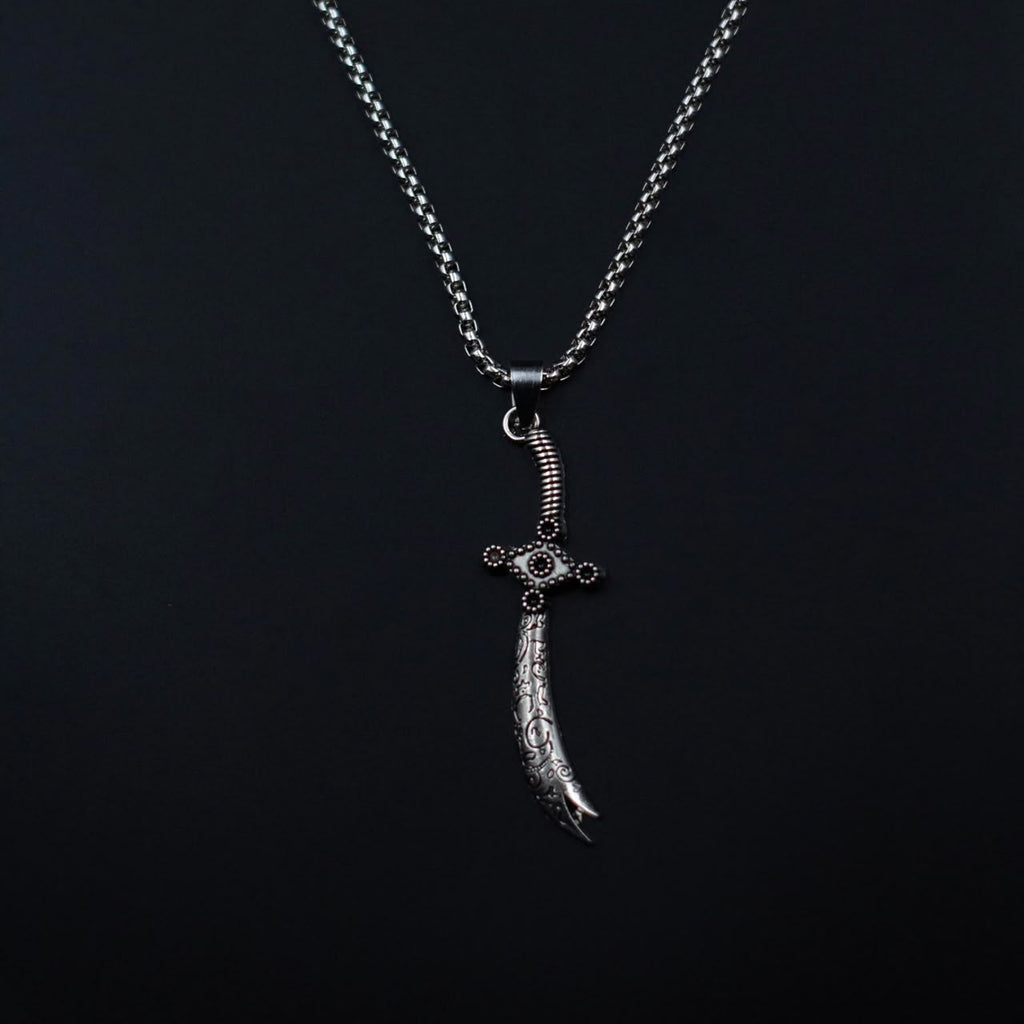Premium Zulfiqar Sword Pendant Chain