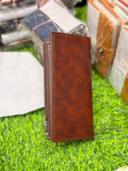 BADENROO Premium Vintage Leather Long Wallet for Men (allow open)