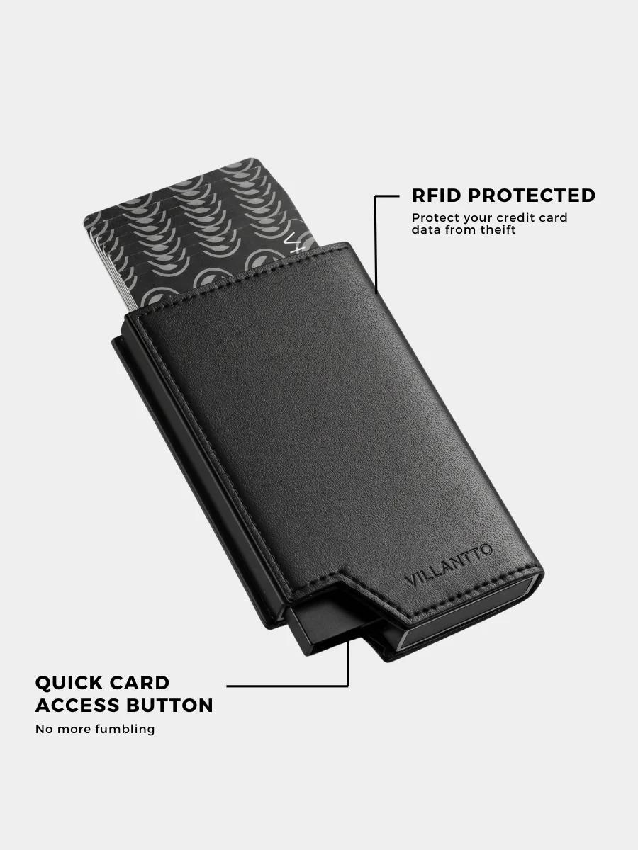 Premium RFID Pop-Up Leather Wallet | Slim Bi-Fold Card Holder for Men