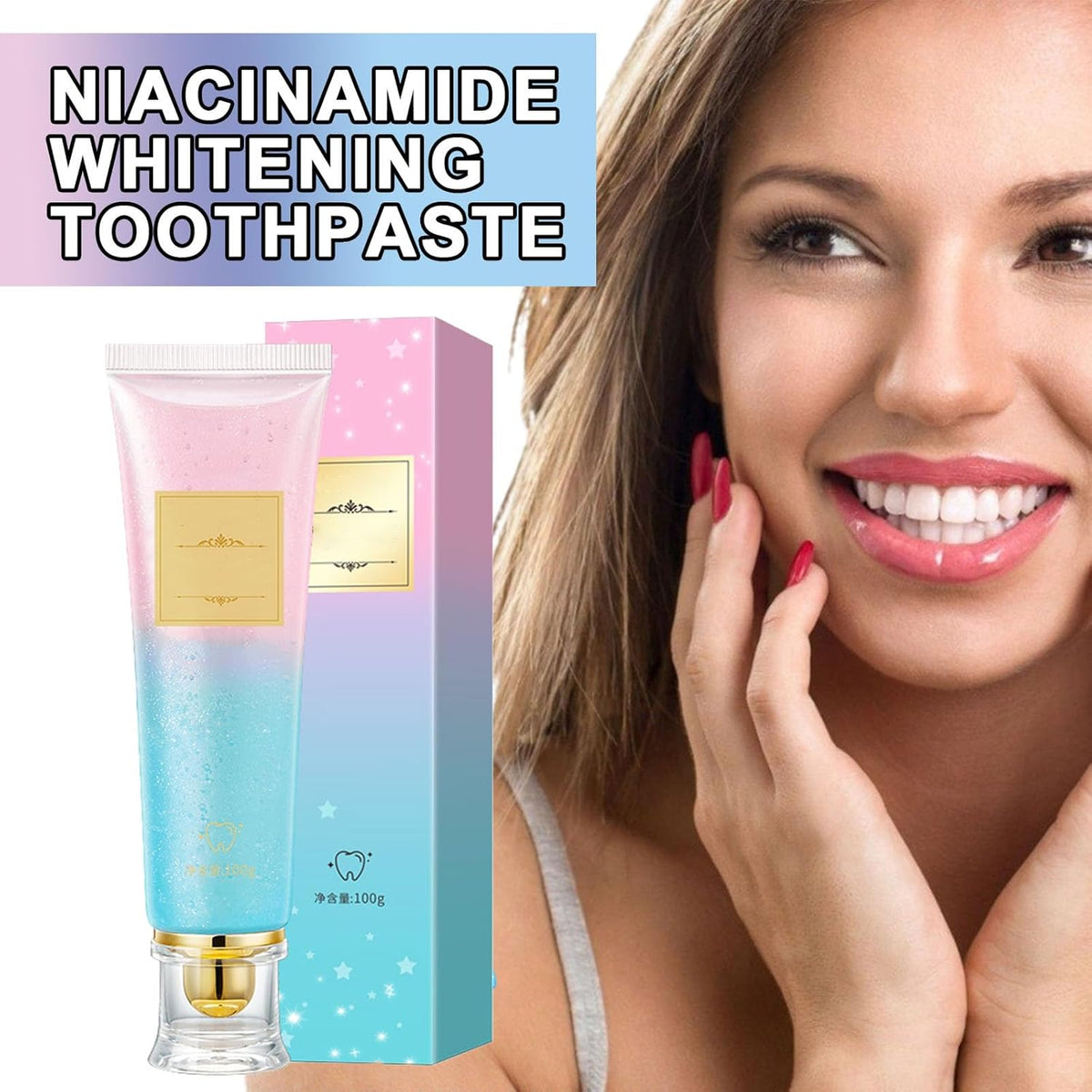 Busarus Toothpaste, Busarus Probiotic Whitening Toothpaste, Niacinamide Whitening Teeth Toothpastes, Fresh Breath (1set)