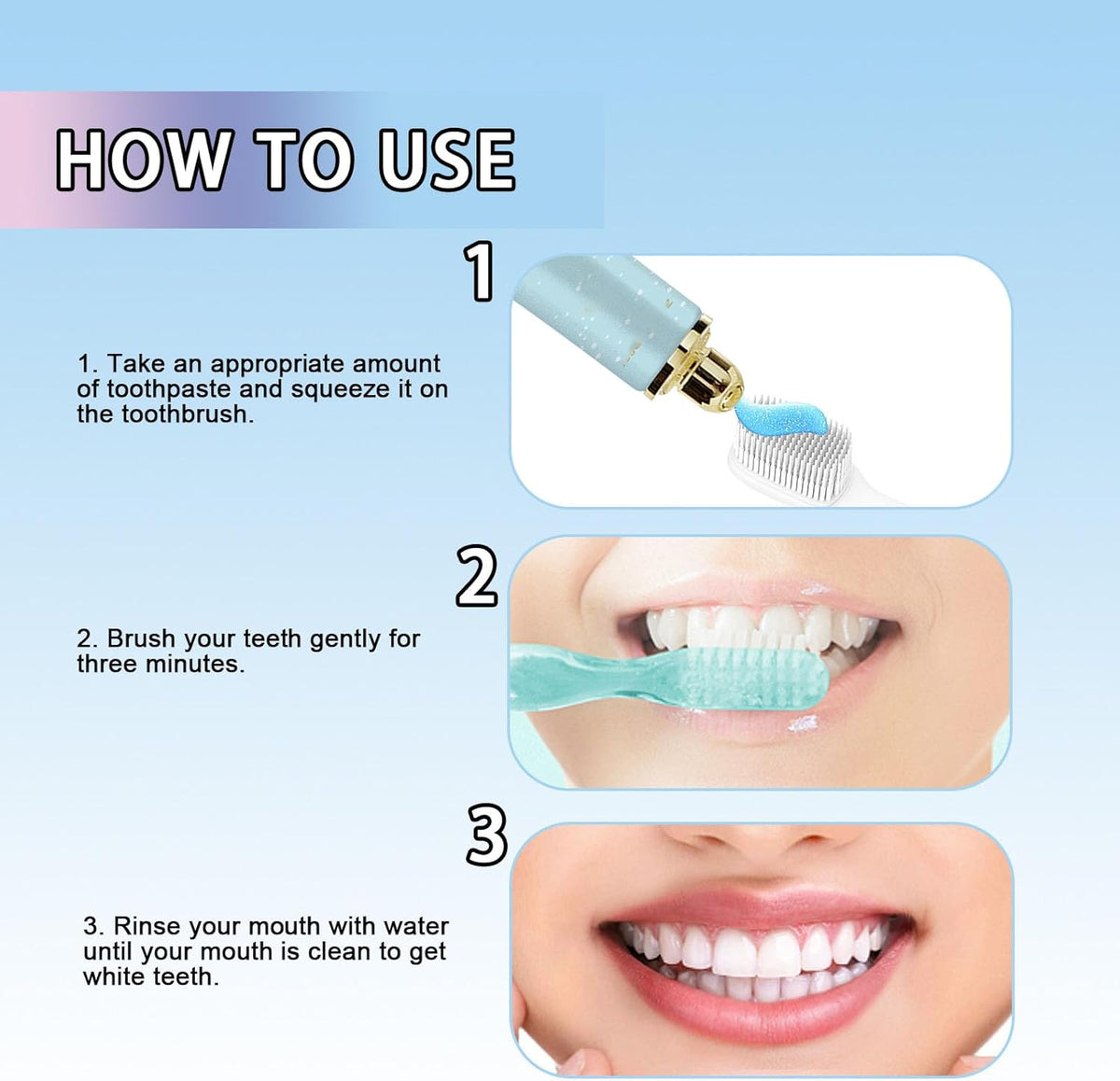 Busarus Toothpaste, Busarus Probiotic Whitening Toothpaste, Niacinamide Whitening Teeth Toothpastes, Fresh Breath (1set)